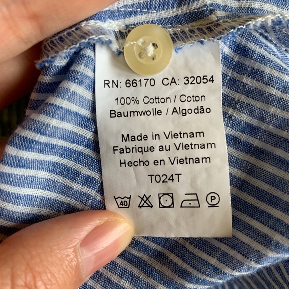 Anthropologie Tylho striped peplum shirt - Picture 8 of 9